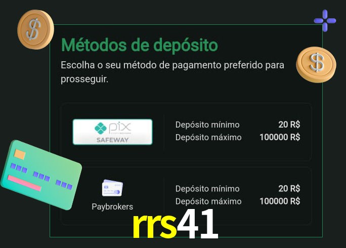O cassino rrs41 oferece uma grande variedade de métodos de pagamento